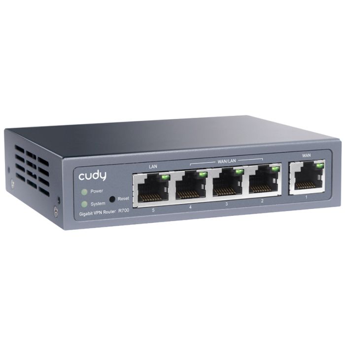 Cudy 5 Port Gigabit Multi-WAN VPN Router | R700 - Image 4